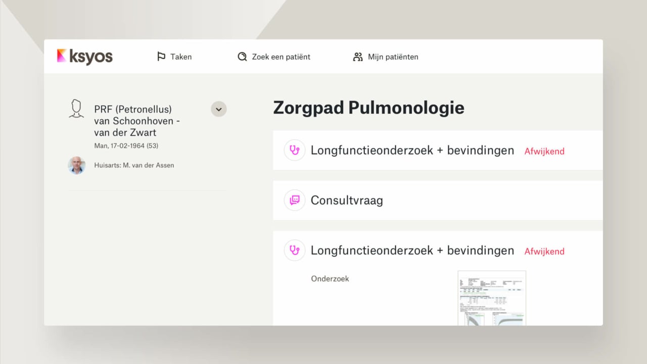 Ksyos UX en UI design zorgpaden